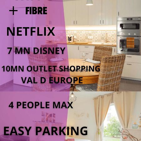 A 5 Min De Disneyland Paris Appartement Cosy Avec Jardin Terrasse Privee Chessy  Exterior foto